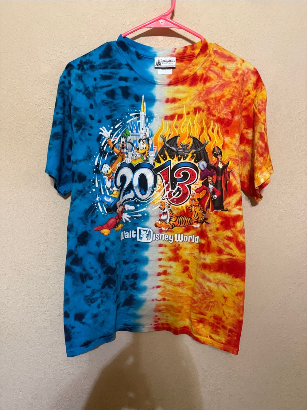 Disney parks 2013 Tie-Dye Tee - Blue & Orange unisex